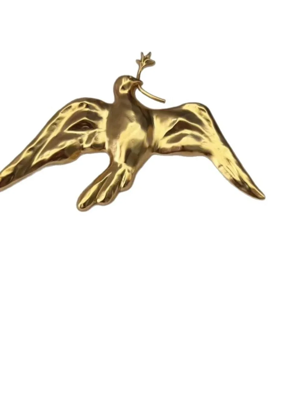 Schiaparelli High-End Minimalist Peace Dove Large Brooch